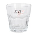 Clayre & Eef Water Glass 200 ml Transparent Glass Love