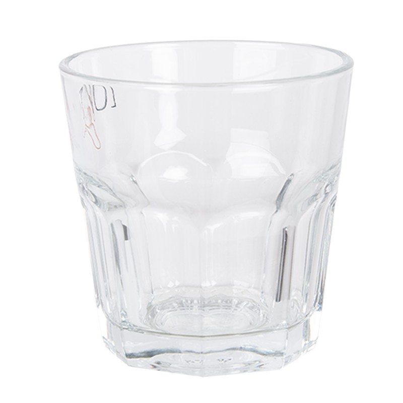 Clayre & Eef Water Glass 200 ml Transparent Glass Love