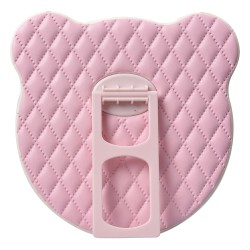 Clayre & Eef Table Mirror 16x16x4 cm Pink Plastic Glass Bear