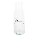 Clayre & Eef Carafe 1000 ml Transparent Glass Birds