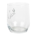 Clayre & Eef Verre d'eau 300 ml Transparent Verre Bois de cerf