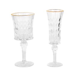 Clayre & Eef Verre à vin 200 ml Transparent Verre