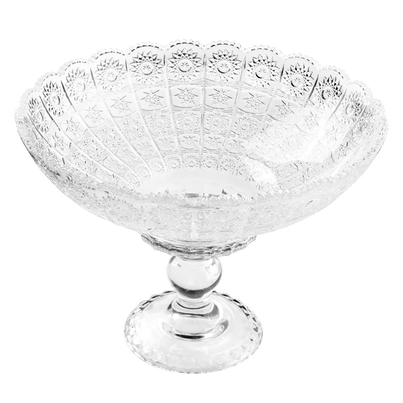 Clayre & Eef Bowl Ø 32x21 cm Transparent Glass