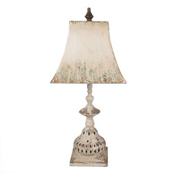 Clayre & Eef Lampe de table Ø 29x67 cm Beige Métal