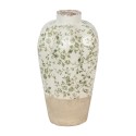 Clayre & Eef Vase Ø 21x34 cm Beige Grün Keramik