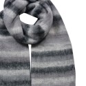 Clayre & Eef Winter Scarf Women 39x200 cm Grey Synthetic Rectangle