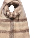 Clayre & Eef Winter Scarf Women 39x200 cm Beige Brown Synthetic Rectangle