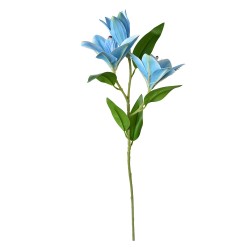 Clayre & Eef Fleur artificielle 71 cm Bleu Plastique