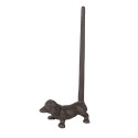 Clayre & Eef Küchenrollenhalter Hund 14x8x30 cm Braun Metall