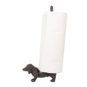 Clayre & Eef Küchenrollenhalter Hund 14x8x30 cm Braun Metall