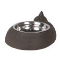 Clayre & Eef Cat Bowl Cat 325 ml Brown Metal