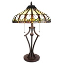 Lumilamp Table Lamp Tiffany Ø 41x64 cm Beige Green Glass