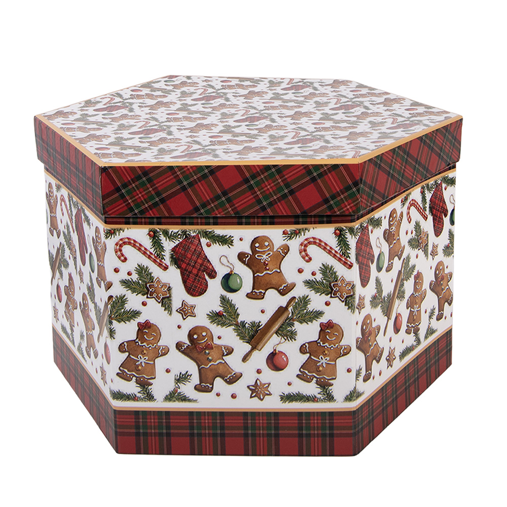 Clayre & Eef Kerstbal Set van 14 8x8x8 cm Wit Kunststof