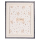 Cornice Foto Bianco Blu 14x2x19 cm / 10x15 cm
