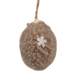 [65357] Pendentif décoratif uf Marron Ø 5x7 cm