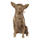 Deko Hund Goldfarbig 13x9x18 cm