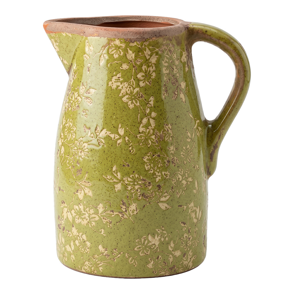 Brocca Decorativa Verde Beige 20x16x24 cm