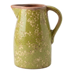 [6CE2447L] Pichet décoratif Vert Beige 20x16x24 cm