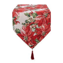 [KT065.011] Tischläufer Rot Grün 33x180 cm