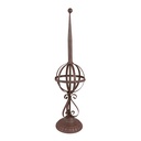 Clayre & Eef Decorazione da giardino Ø16x61 cm Rosso Marrone Ferro