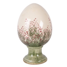 [6CE2397XL] Decoratie ei op voet Ø 17x28 cm