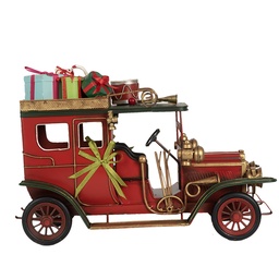[6Y5875] Modèle de décoration Voiture Rouge Vert 42x18x28 cm