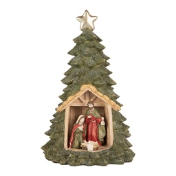 [6PR5404] Christmas Decoration Christmas Tree with LED Green Ø 15x24 cm