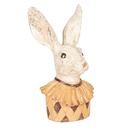 Statua Decorativa Coniglio Beige, Giallo 11x8x24 cm