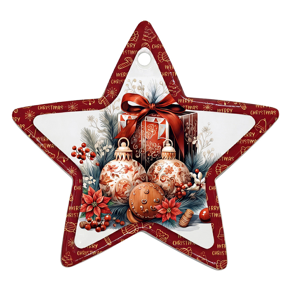 Coaster Beige Red 12x12x1 cm