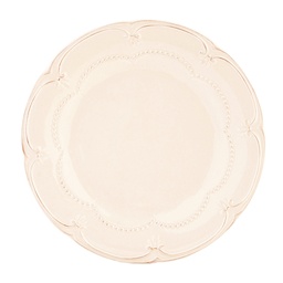 [6CE0261] Crockery Breakfast Plates Beige Ø 21x2 cm
