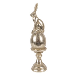 [6PR6067] Décoration Lapin sur uf Couleur or Ø 6x26 cm