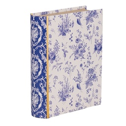 [66014] Scatola a libro Bianco Blu 17x14x5 cm