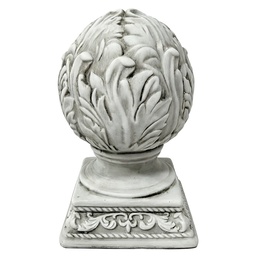 [6TE0589] Décoration Ornement Gris Ø 13x20 cm