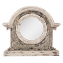 Wall Mirror Beige Brown 89x8x82 cm
