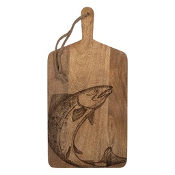 [6H2391] Decorazione Tagliere Formaggi Marrone 25x2x50 cm