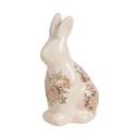 Image de décoration Lapin Beige Rose 13x10x21 cm