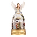 Carillon con LED Bianco Color oro 15x9x32 cm / 3xAA