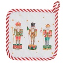 Potholder White Red 20x20 cm