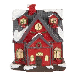 [6PR5739] Décoration d'un Maison avec LED Rouge Gris 6x5x7 cm