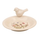 Bird feeder Beige Pink Ø 21x10 cm