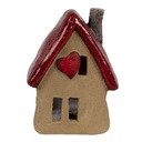 Decoration house Brown Red 12x9x16 cm