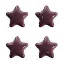 Doorknob set of 4 Purple Ø 4x3/6 cm
