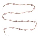 Décoration guirlande Noël Couleur argent Rose Ø 2x180 cm