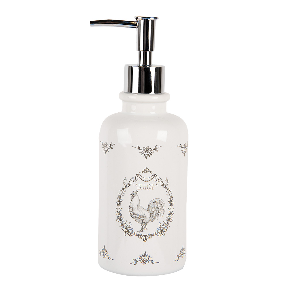 Dispenser Sapone Bianco Ø 9x20 cm / 350 ml