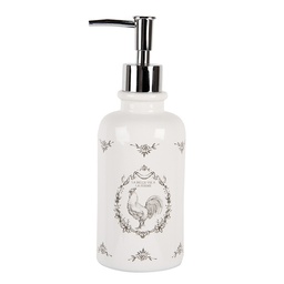 [6CE2005] Distributeur de savon Blanc Ø 9x20 cm / 350 ml