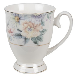 [FLOMU] Mug Beige, Rose 11x8x10 cm / 300 ml