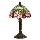 Wall Lamp Tiffany Green, Pink Ø 21x39 cm E14/max 1x25W
