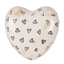 [6CE1656] Decoratie hart 11x11x4 cm