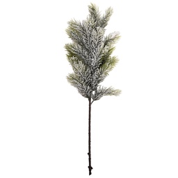 [66667] Rami Artificiali Decorazione Natale Verde Bianco 15x7x60 cm