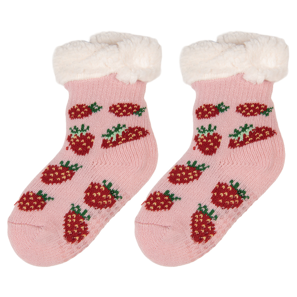 Kindersocken Rosa Rot one size